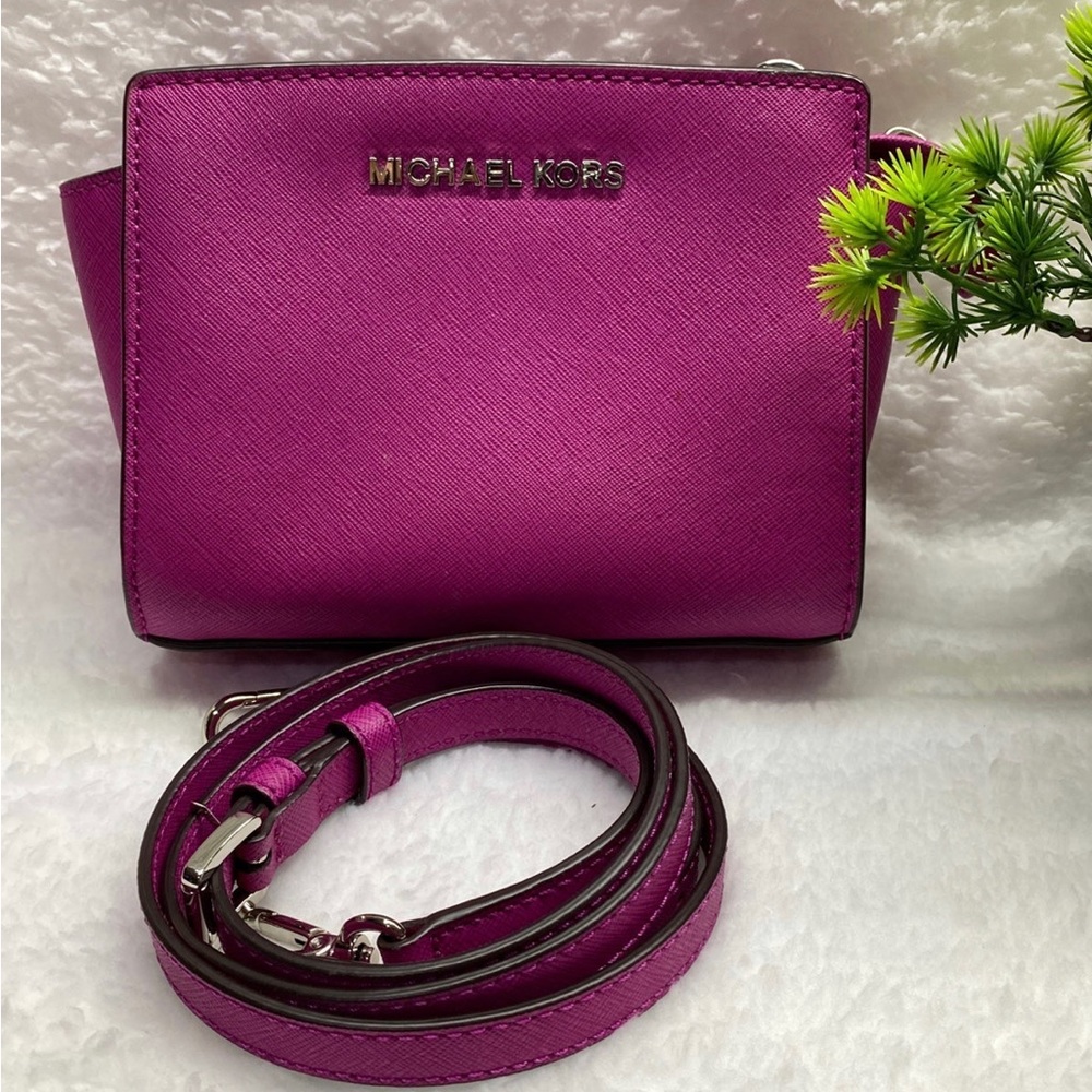 MK Mini Crossbody bag,color Hot Pink